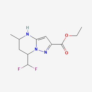 Ethyl 7-(difluoromethyl)-5-methyl-4,5,6,7-tetrahydropyrazolo[1,5-a]pyrimidine-2-carboxylate