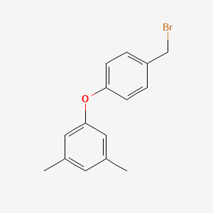 molecular formula C15H15BrO B2522948 1-[4-(Bromomethyl)phenoxy]-3,5-dimethylbenzene CAS No. 1928213-58-4