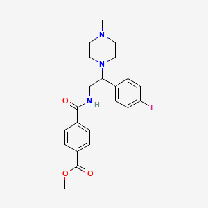 Methyl 4-((2-(4-fluorophenyl)-2-(4-methylpiperazin-1-yl)ethyl)carbamoyl)benzoate