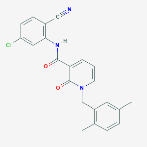 molecular formula C22H18ClN3O2 B2522963 N-(5-chloro-2-cyanophenyl)-1-(2,5-dimethylbenzyl)-2-oxo-1,2-dihydropyridine-3-carboxamide CAS No. 941903-53-3