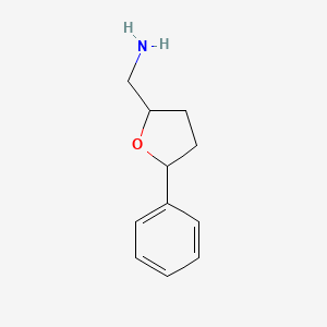 molecular formula C11H15NO B2522970 (5-Phenyloxolan-2-yl)methanamine CAS No. 878661-56-4