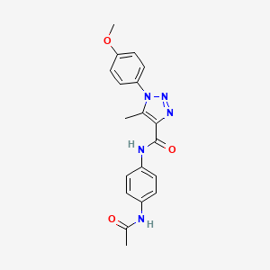 N-(4-acetamidophenyl)-1-(4-methoxyphenyl)-5-methyltriazole-4-carboxamide