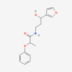 N-(3-(furan-3-yl)-3-hydroxypropyl)-2-phenoxypropanamide