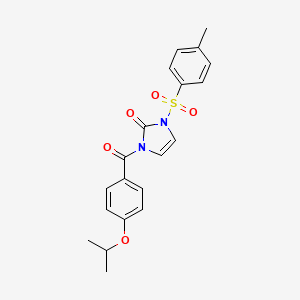 molecular formula C20H20N2O5S B2523012 1-(4-isopropoxybenzoyl)-3-tosyl-1H-imidazol-2(3H)-one CAS No. 950320-64-6