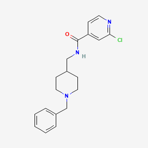 molecular formula C19H22ClN3O B2523014 N-[(1-Benzylpiperidin-4-yl)methyl]-2-chloropyridine-4-carboxamide CAS No. 2004237-86-7