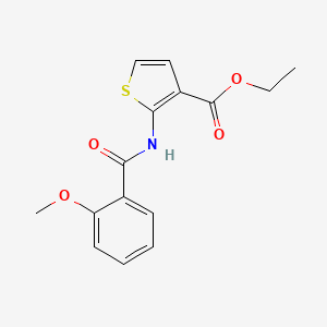 molecular formula C15H15NO4S B2523017 Ethyl 2-(2-methoxybenzamido)thiophene-3-carboxylate CAS No. 896680-52-7