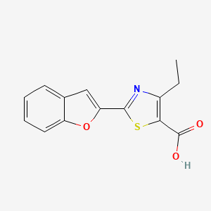 2-(1-Benzofuran-2-YL)-4-ethyl-1,3-thiazole-5-carboxylic acid