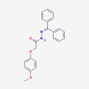 molecular formula C22H20N2O3 B2523026 N'-(二苯亚甲基)-2-(4-甲氧基苯氧基)乙酰肼 CAS No. 341967-96-2