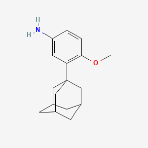 molecular formula C17H23NO B2523035 3-(1-Adamantyl)-4-methoxyaniline CAS No. 142651-04-5