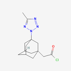 2-[5-(5-Methyl-1,2,3,4-tetraazol-2-yl)adamantanyl]acetyl chloride