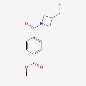 molecular formula C13H14FNO3 B2523057 4-(3-(氟甲基)氮杂环丁烷-1-羰基)苯甲酸甲酯 CAS No. 2034290-99-6