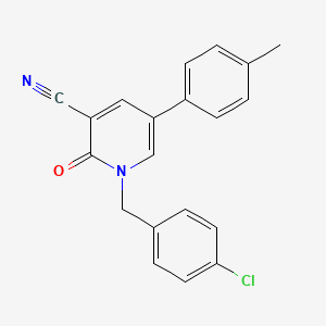 1-(4-Chlorobenzyl)-5-(4-methylphenyl)-2-oxo-1,2-dihydro-3-pyridinecarbonitrile