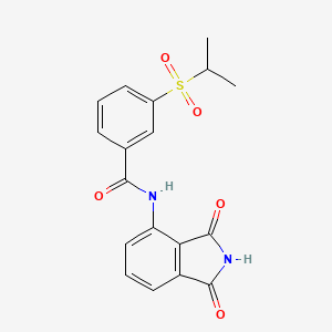 molecular formula C18H16N2O5S B2523063 N-(1,3-dioxoisoindolin-4-yl)-3-(isopropylsulfonyl)benzamide CAS No. 919862-78-5