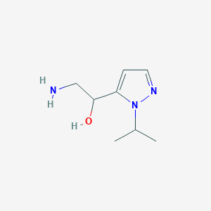 2-Amino-1-(2-propan-2-ylpyrazol-3-yl)ethanol