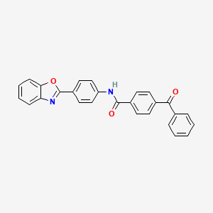 N-[4-(1,3-benzoxazol-2-yl)phenyl]-4-benzoylbenzamide