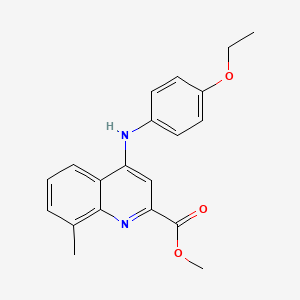 Methyl 4-[(4-ethoxyphenyl)amino]-8-methylquinoline-2-carboxylate