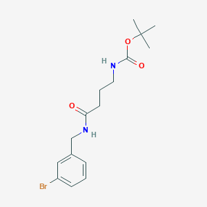 molecular formula C16H23BrN2O3 B2523081 tert-Butyl (4-((3-bromobenzyl)amino)-4-oxobutyl)carbamate CAS No. 1671088-98-4