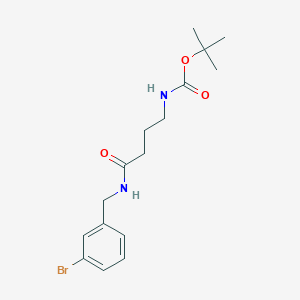 molecular formula C16H23BrN2O3 B2523081 叔丁基（4-((3-溴苄基)氨基)-4-氧代丁基）氨基甲酸酯 CAS No. 1671088-98-4