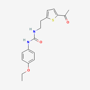 molecular formula C17H20N2O3S B2523093 1-(2-(5-乙酰噻吩-2-基)乙基)-3-(4-乙氧基苯基)脲 CAS No. 2034272-93-8