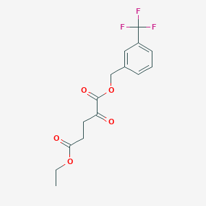 molecular formula C15H15F3O5 B2523103 ETaKG, >=95% (HPLC) CAS No. 2122289-21-6