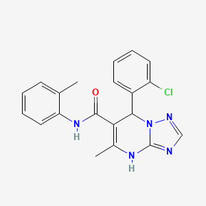 7-(2-chlorophenyl)-5-methyl-N-(2-methylphenyl)-4,7-dihydro[1,2,4]triazolo[1,5-a]pyrimidine-6-carboxamide