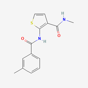 molecular formula C14H14N2O2S B2523126 N-methyl-2-(3-methylbenzamido)thiophene-3-carboxamide CAS No. 864941-37-7