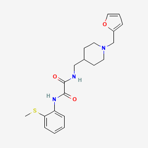 N1-((1-(furan-2-ylmethyl)piperidin-4-yl)methyl)-N2-(2-(methylthio)phenyl)oxalamide