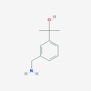 molecular formula C10H15NO B2523134 2-[3-(氨甲基)苯基]丙烷-2-醇 CAS No. 1021871-68-0