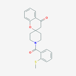molecular formula C21H21NO3S B2523142 1'-(2-(Methylthio)benzoyl)spiro[chroman-2,4'-piperidin]-4-one CAS No. 877811-31-9
