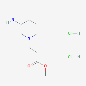 Methyl 3-[3-(methylamino)piperidin-1-yl]propanoate;dihydrochloride