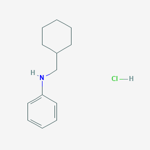 molecular formula C13H20ClN B2523154 N-(cyclohexylmethyl)aniline hydrochloride CAS No. 126541-71-7