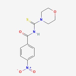 molecular formula C12H13N3O4S B2523156 N-(吗啉-4-甲硫酰基)-4-硝基苯甲酰胺 CAS No. 58415-37-5