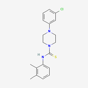 4-(3-chlorophenyl)-N-(2,3-dimethylphenyl)piperazine-1-carbothioamide