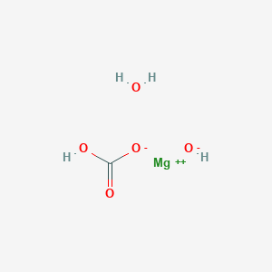 molecular formula CH4MgO5 B2523177 Magnesium;hydrogen carbonate;hydroxide;hydrate CAS No. 39409-82-0