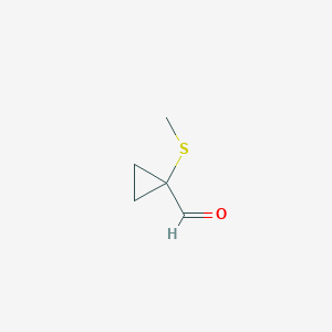 molecular formula C5H8OS B2523201 1-(Methylsulfanyl)cyclopropane-1-carbaldehyde CAS No. 35120-14-0