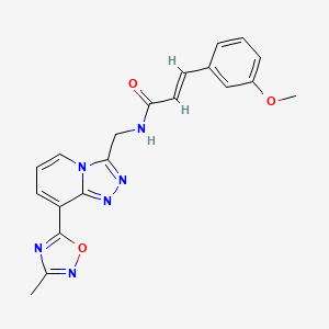 (E)-3-(3-methoxyphenyl)-N-((8-(3-methyl-1,2,4-oxadiazol-5-yl)-[1,2,4]triazolo[4,3-a]pyridin-3-yl)methyl)acrylamide