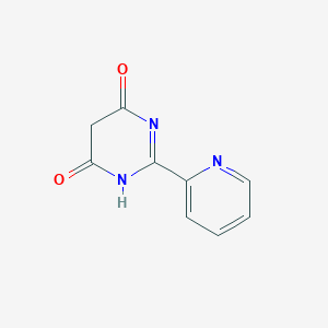 molecular formula C9H7N3O2 B2523203 2-(Pyridin-2-yl)-1,4,5,6-tetrahydropyrimidine-4,6-dione CAS No. 31774-68-2