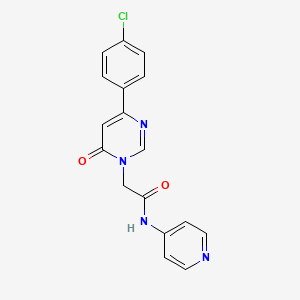 2-(4-(4-chlorophenyl)-6-oxopyrimidin-1(6H)-yl)-N-(pyridin-4-yl)acetamide