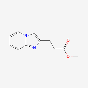molecular formula C11H13BrN2O2 B2523223 Methyl 3-imidazo[1,2-a]pyridin-2-ylpropanoate CAS No. 332403-00-6