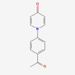 molecular formula C13H11NO2 B2523225 1-(4-acetilfenil)-4(1H)-piridinona CAS No. 338976-87-7