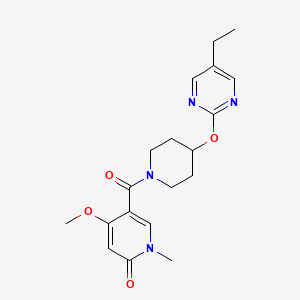 5-[4-(5-Ethylpyrimidin-2-yl)oxypiperidine-1-carbonyl]-4-methoxy-1-methylpyridin-2-one