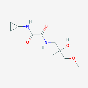 molecular formula C10H18N2O4 B2523267 N1-cyclopropyl-N2-(2-hydroxy-3-methoxy-2-methylpropyl)oxalamide CAS No. 1334373-61-3