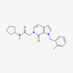 N-cyclopentyl-2-(1-(2-methylbenzyl)-7-oxo-1H-pyrrolo[2,3-c]pyridin-6(7H)-yl)acetamide