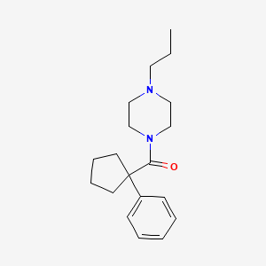 molecular formula C19H28N2O B2523284 Phenylcyclopentyl 4-propylpiperazinyl ketone CAS No. 1024313-83-4