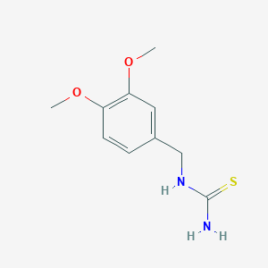 molecular formula C10H14N2O2S B2523300 [(3,4-Dimethoxyphenyl)methyl]thiourea CAS No. 14596-51-1