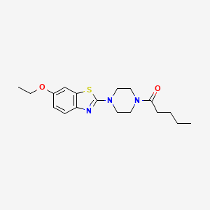 1-[4-(6-Ethoxy-1,3-benzothiazol-2-yl)piperazin-1-yl]pentan-1-one