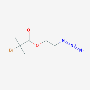 molecular formula C6H10BrN3O2 B2523303 Br-Boc-C2-azido CAS No. 1120364-53-5