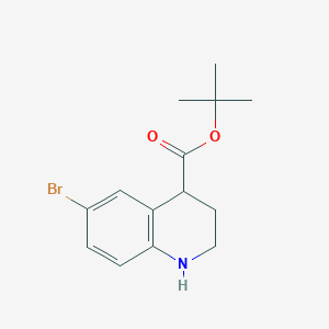 molecular formula C14H18BrNO2 B2523312 6-溴-1,2,3,4-四氢喹啉-4-甲酸叔丁酯 CAS No. 2059938-18-8