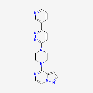 4-[4-(6-Pyridin-3-ylpyridazin-3-yl)piperazin-1-yl]pyrazolo[1,5-a]pyrazine
