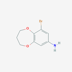 molecular formula C9H10BrNO2 B2523326 9-Brom-3,4-Dihydro-2H-1,5-benzodioxepin-7-amin CAS No. 2241139-09-1